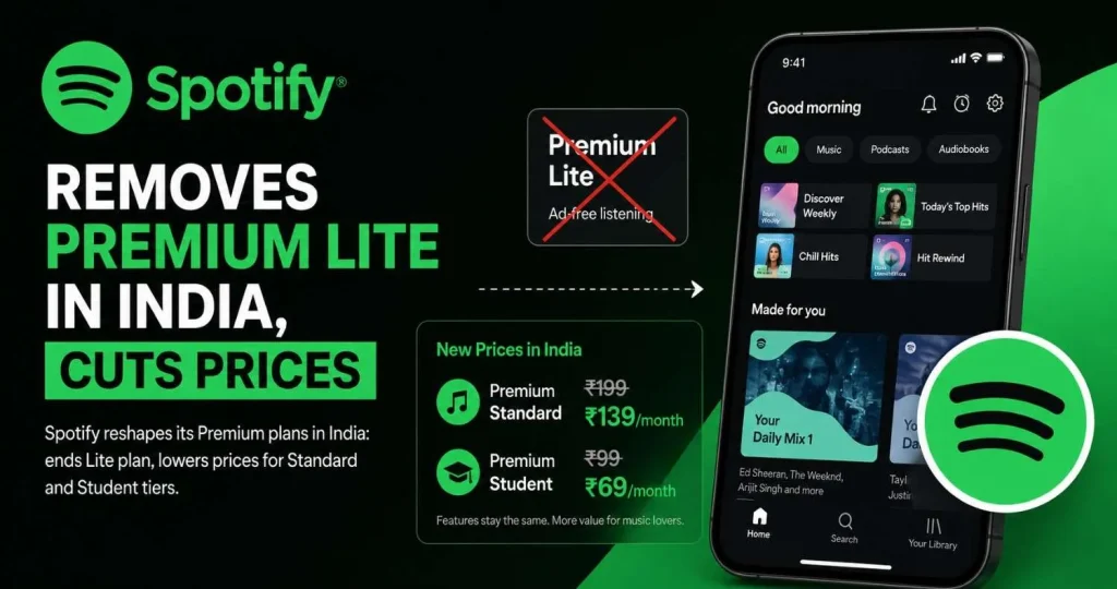 Spotify Removes Premium Lite in India, Cuts Prices